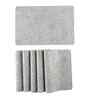Marble Vine Grey PVC Dining Table Mats (Set of 6)