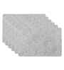 Marble Vine Grey PVC Dining Table Mats (Set of 6)