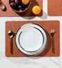 Marble Vine Terracotta PVC Dining Table Mats (Set of 6)