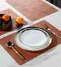 Marble Vine Terracotta PVC Dining Table Mats (Set of 6)