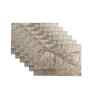 Palm Royale Golden PVC Table Mats (Set of 6)