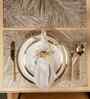 Palm Royale Golden PVC Table Mats (Set of 6)