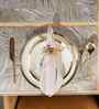 Palm Royale Silver PVC Dining Table Mats (Set of 6)