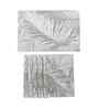 Palm Royale Silver PVC Dining Table Mats (Set of 6)