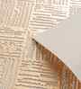 Urban Grid Golden PVC Dining Table Mats (Set of 6)