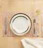 Urban Grid Rosegold PVC Dining Table Mats (Set of 6)