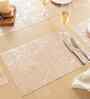 Urban Grid Rosegold PVC Dining Table Mats (Set of 6)
