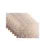 Urban Grid Rosegold PVC Dining Table Mats (Set of 6)