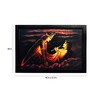 Canvas 40 x 0.5 x 28 Inch Radha Krishna Hand Framed Oil Paintings