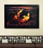 Canvas 40 x 0.5 x 28 Inch Radha Krishna Hand Framed Oil Paintings