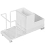 White Carbon Steel Paper Cup Storage Organizer