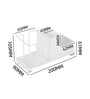 White Carbon Steel Paper Cup Storage Organizer