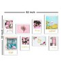 Paper Framed Bonjour Blossom White Set Of 8 Art Print