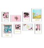 Paper Framed Bonjour Blossom White Set Of 8 Art Print