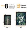 Paper Framed Forest Grump Black Set Of 8 Art Print