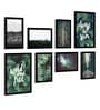 Paper Framed Forest Grump Black Set Of 8 Art Print