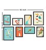 Paper Framed Kids Art Black Set Of 8 Art Print