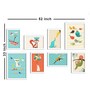 Paper Framed Kids Art White Set Of 8 Art Print