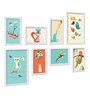 Paper Framed Kids Art White Set Of 8 Art Print