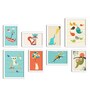 Paper Framed Kids Art White Set Of 8 Art Print