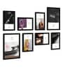 Paper Framed Musical Instruments Black Set Of 8 Art Print