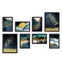 Paper Framed Ocean Galaxy Black Set Of 8 Art Print