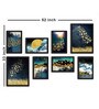 Paper Framed Ocean Galaxy Black Set Of 8 Art Print