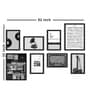 Paper Framed Star Music Black Set Of 8 Art Print