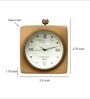 Paper Weight Brown Brass Table Clock