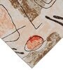 Paprika Abstract Polyester 8' X 10' Machine Made Carpet