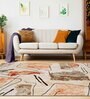 Paprika Abstract Polyester 8' X 10' Machine Made Carpet