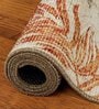 Paprika Floral Polyester 9' X 12' Machine Made Carpet