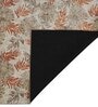 Paprika Floral Polyester 9' X 12' Machine Made Carpet