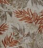 Paprika Floral Polyester 9' X 12' Machine Made Carpet