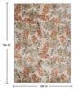 Paprika Floral Polyester 9' X 12' Machine Made Carpet