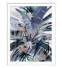 Paradise Athena Blue Paper Framed Landscape Art Panels Set of 3