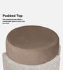 Paradiso Fabric Pouffe In Geowave Taupe & Claystone Colour