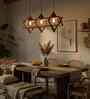 Paragon 3 Lights Brown Solid Wood Linear Chandelier Cluster Hanging Light