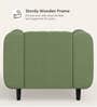 Paramount Fabric 1 Seater Sofa in Green Colour