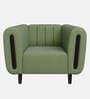 Paramount Fabric 1 Seater Sofa in Green Colour