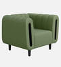 Paramount Fabric 1 Seater Sofa in Green Colour