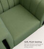 Paramount Fabric 1 Seater Sofa in Green Colour