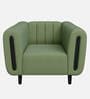 Paramount Fabric 1 Seater Sofa in Green Colour