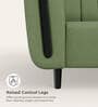 Paramount Fabric 1 Seater Sofa in Green Colour