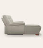 Parana Leatherette L Shape Recliner Sofa In Beige Colour