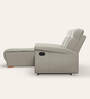 Parana Leatherette L Shape Recliner Sofa In Beige Colour