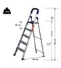 Parasnath Home Pro 5 Step 5.1 Ft Light Weight Aluminium Heavy Duty Folding Ladder