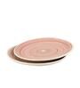 Parikrama 7 Inch Red Ceramic (Set of 6) Quarter Plate