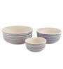 Parikrama Blue Spiral (Set of 3) Ceramic Serving Bowl