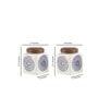 Parikrama Blue Spiral 200ml (Set of 2) Ceramic Storage Jar